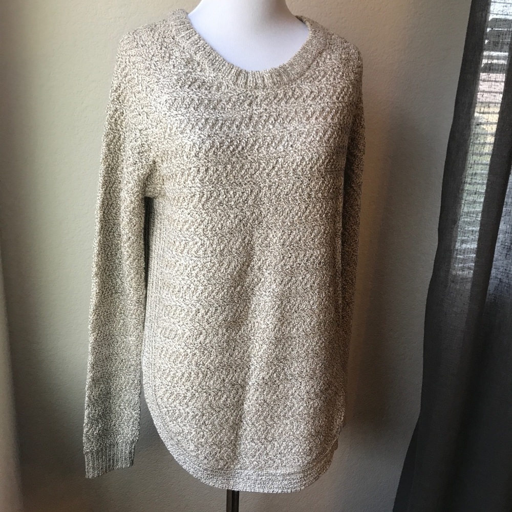 Textured Beige Sweater